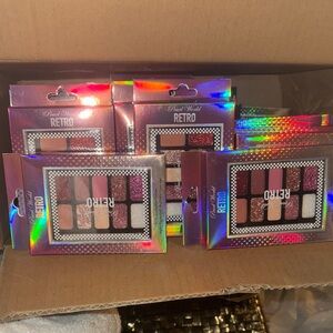 Retro Eyeshadow Collection - Pink, Purple, and Gold Hues